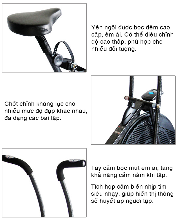 Xe đạp tập thể dục Pro Fitness PF-06 chi tiết