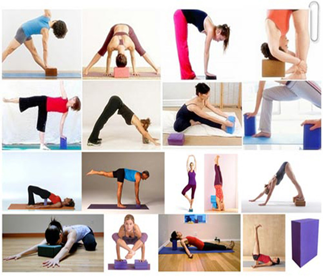bài tập với Gối - Gạch tập yoga