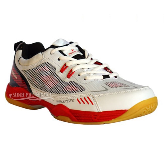 Giày cầu lông Promax PRF-02 màu trắng đỏ