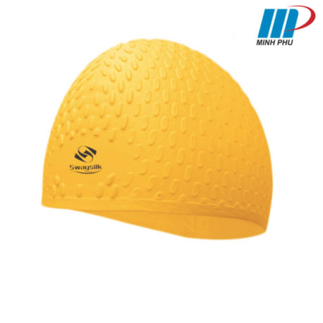 mũ bơi silicon Swaysilk màu vàng