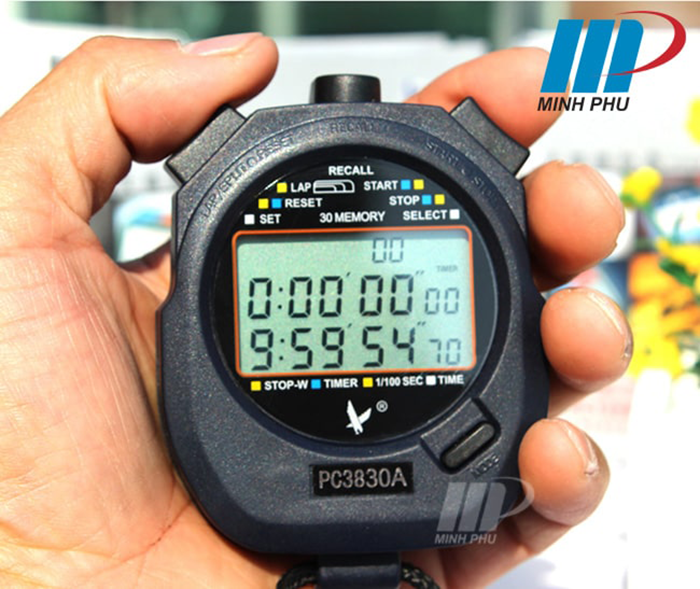 Đồng hồ bấm giây 10 lap PC3830A