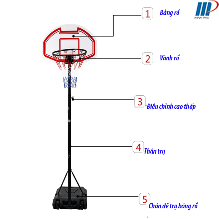 Trụ bóng rổ học sinh P434