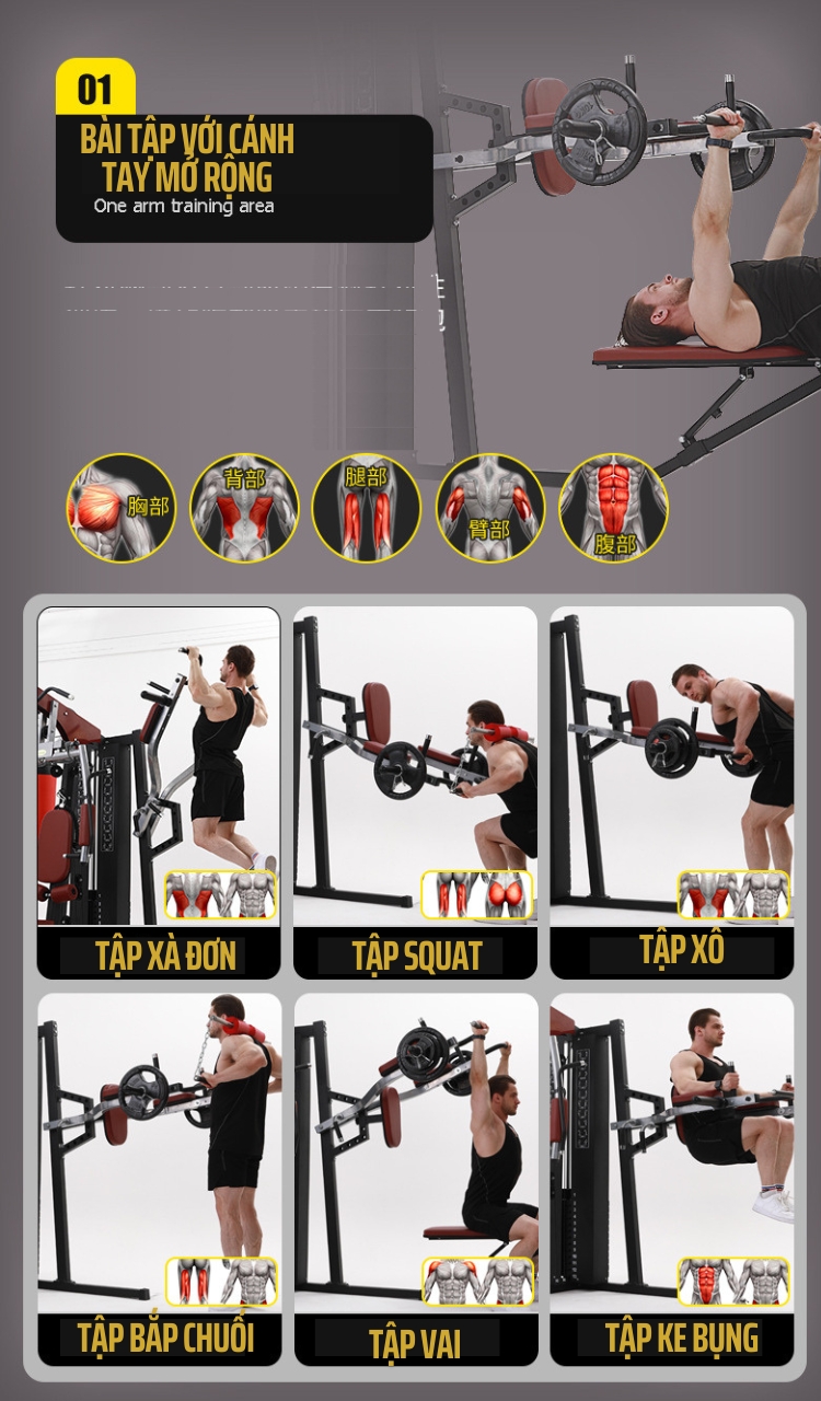 Giàn tạ đa năng M-918P