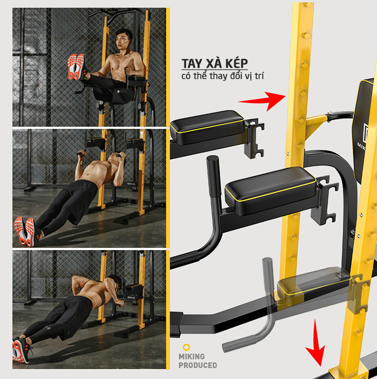 Xà đơn xà kép đa năng Miking MK-680