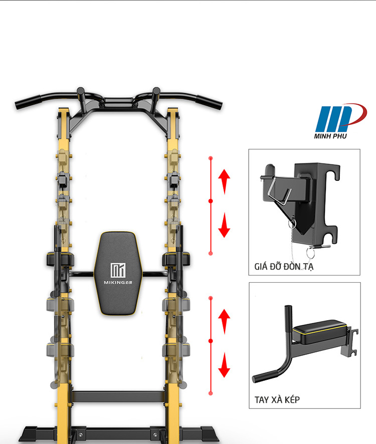 Xà đơn xà kép đa năng Miking MK-680